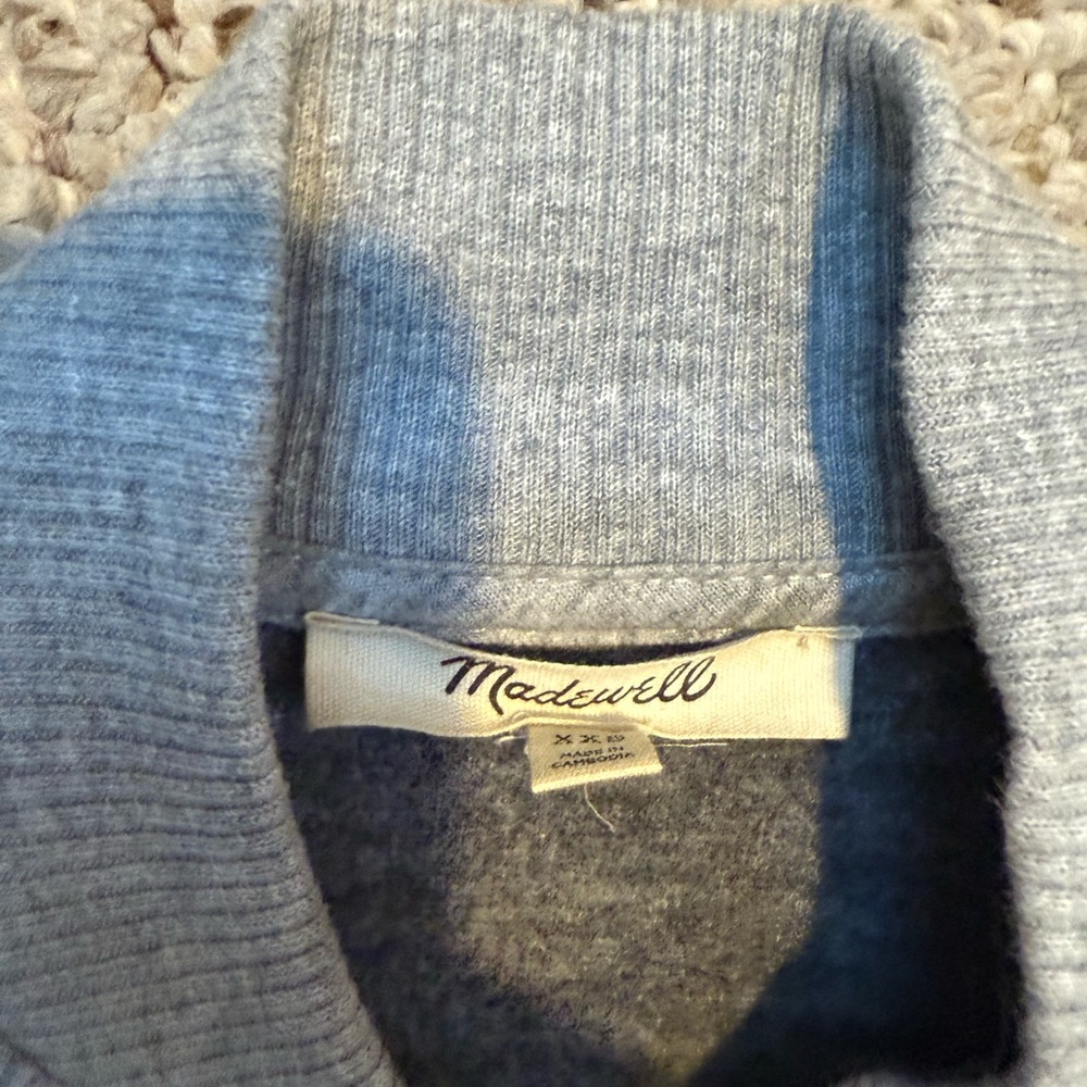 Madewell Gray Bomber Jacket - Picture 4 of 6